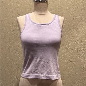 Lululemon Athletica Purple Ribbed Crop Tank Top
